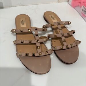 Valentino Women's Blush Studded Sandals